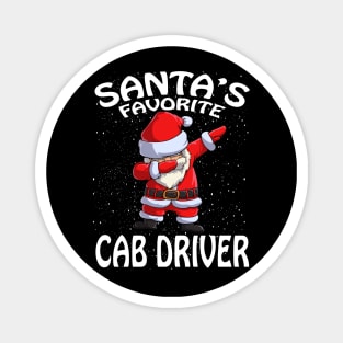 Santas Favorite Cab Driver Christmas Magnet